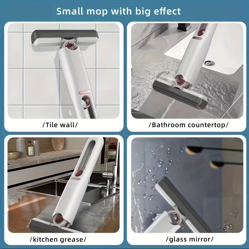 Draagbare multifunctionele compacte Mini Mop met zelfknijpfunctie