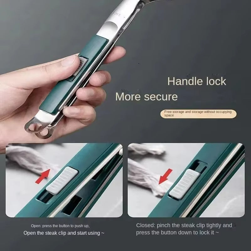 RVS Grillklem, Multifunctionele Spatel Tangen Spatel Tangen Voor Grillen Frituren Barbecue Spatel Clip BBQ Tangen Frituren Vis Spatel Clip Brood Huishoudelijke Keuken Tool