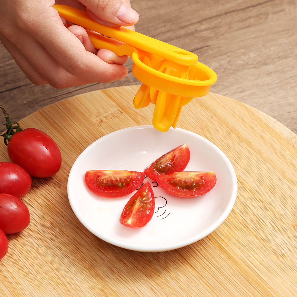 Tomaat Snijder Cutter Druiven Gereedschap Kers Keuken Pizza Fruit Splijter Artefact Kleine Tomaten Accessoires Handmatige Snij Gadget