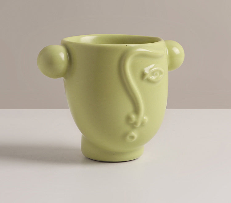 260ml Creatieve Abstracte Gezicht Mok Porselein Gepersonaliseerde Koffie Thee Water Melk Beker Handgemaakt Nordic Thuis Keuken Tafel Decor Cadeaus