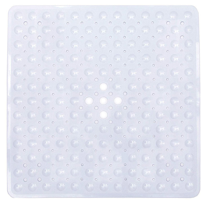 Antislip douchemat met luchtbellen en lekgaatje met zuignap
