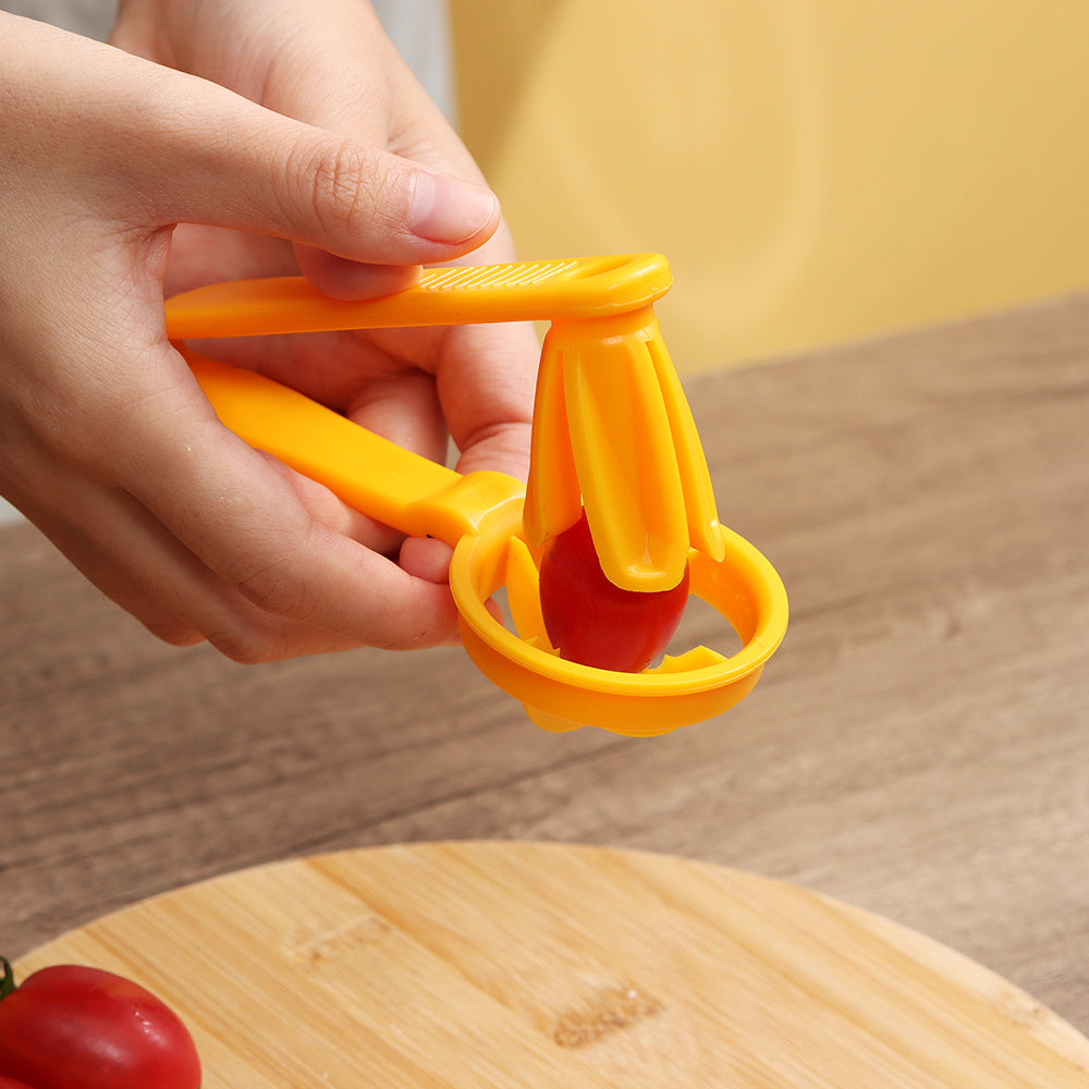 Tomaat Snijder Cutter Druiven Gereedschap Kers Keuken Pizza Fruit Splijter Artefact Kleine Tomaten Accessoires Handmatige Snij Gadget