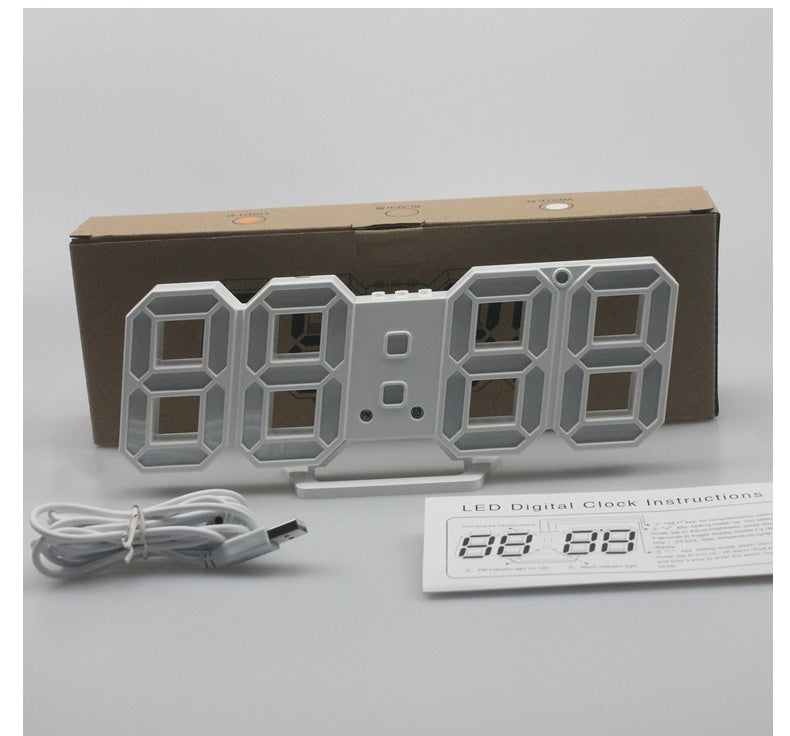 3D LED Wand Digitale Klok