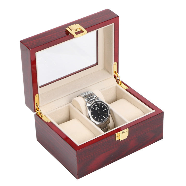 Houten luxe horloge doos horloge opbergdoos