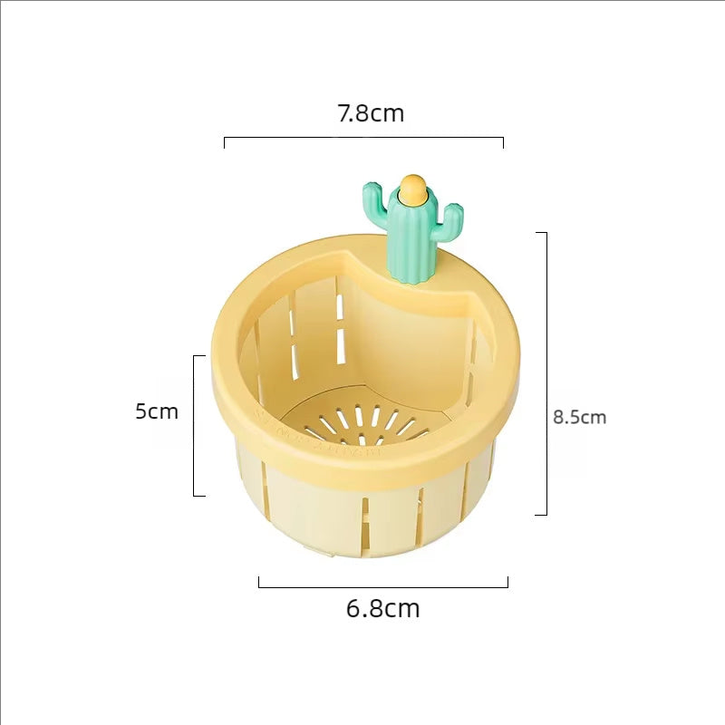 Anti-verstoppende Cactus Keukenafvoerfilter Keukenafvoer Keukenbadafvoer Strainer Afvoerfiltermand, Haarvanger Stopper, Eenvoudig te reinigen Afvoerrestjes en Vuilnisverzamelaar Filterafvoer