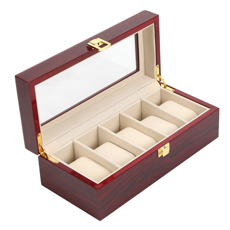 Houten luxe horloge doos horloge opbergdoos