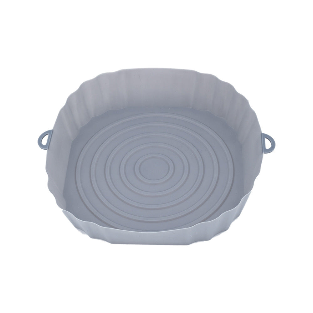 Airfryer Siliconen Mand Siliconen Vorm Airfryer Oven Bakplaat Pizza Gefrituurde Kip Mand Herbruikbare Pan Liner Accessoires