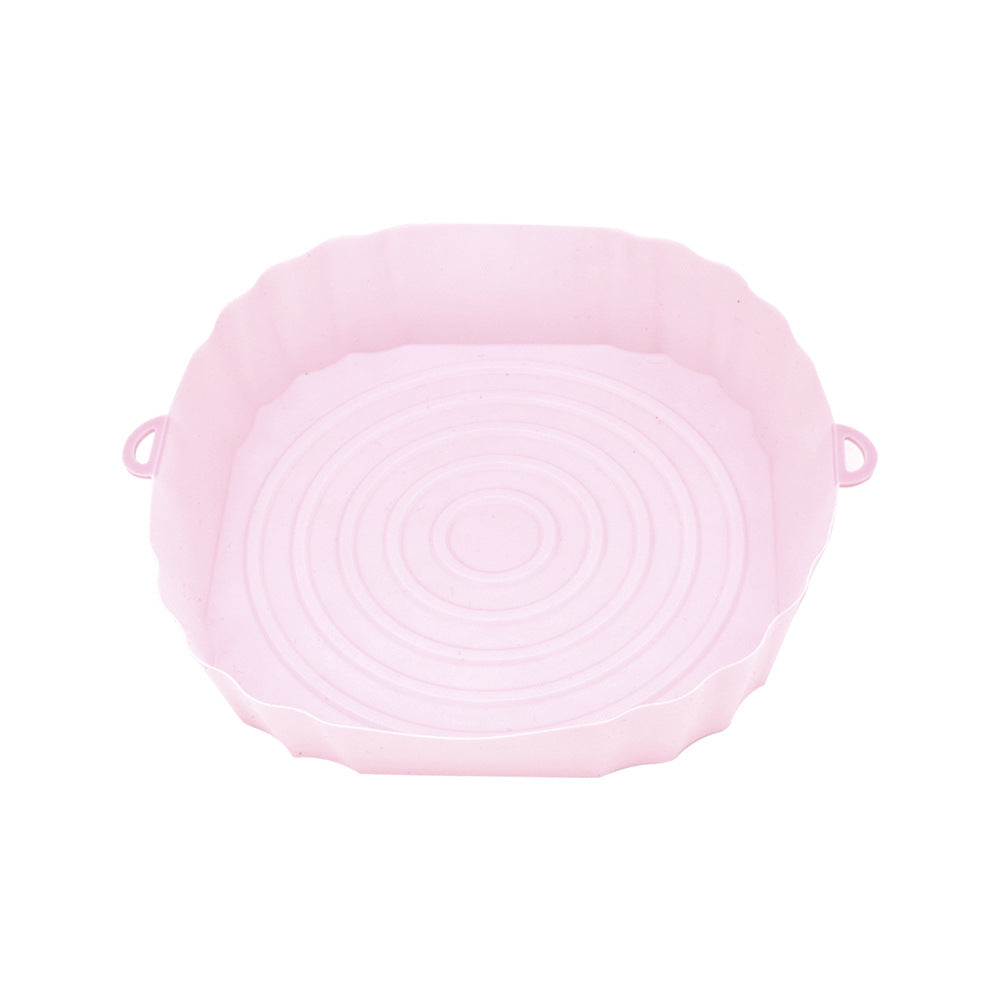 Airfryer Siliconen Mand Siliconen Vorm Airfryer Oven Bakplaat Pizza Gefrituurde Kip Mand Herbruikbare Pan Liner Accessoires