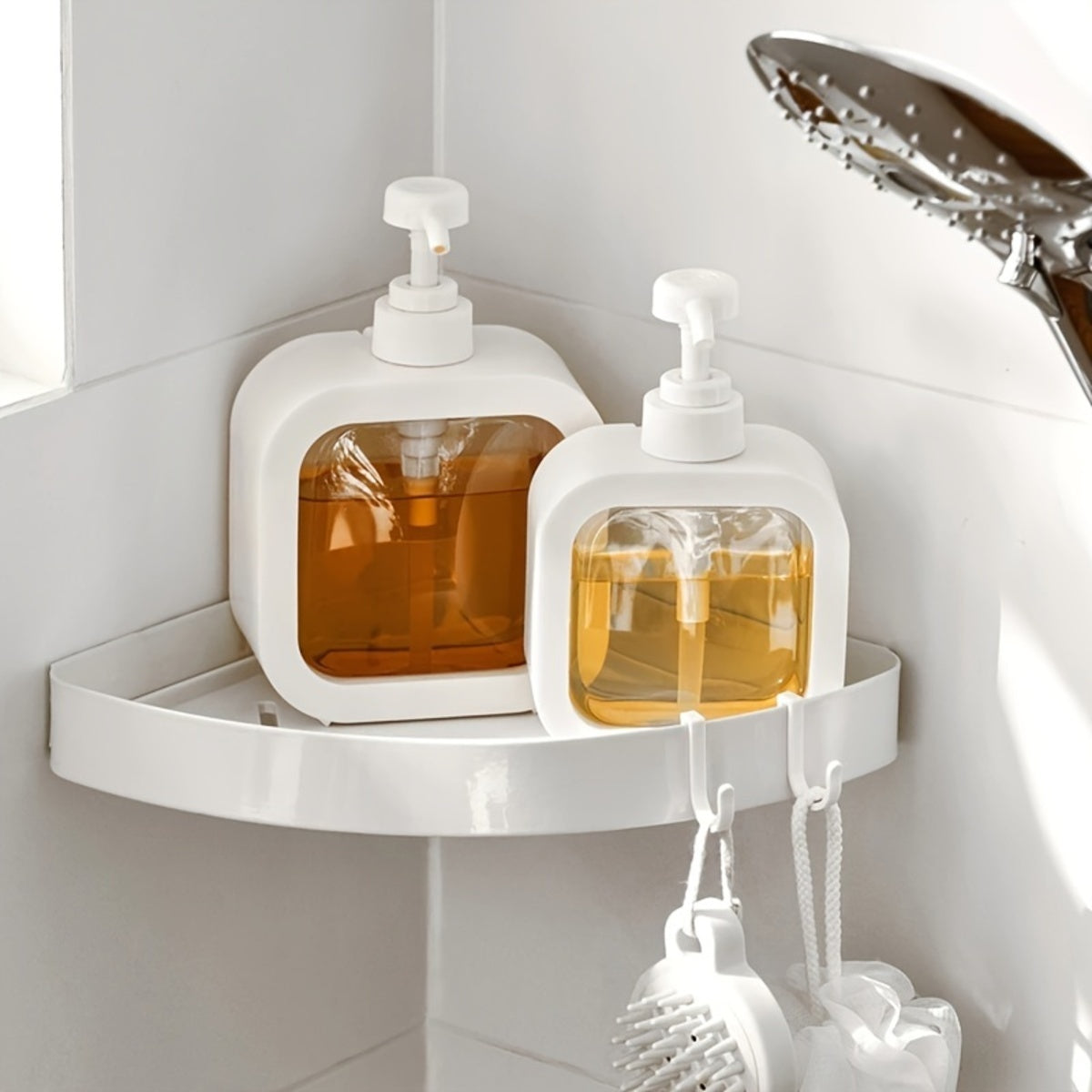 Sponszeepdispenser, 300ml en 500ml afwasmiddel dispenser, navulbare moderne vierkante pompflacon voor lotion, handzeepdispenser voor badkamer, keuken draagbare lege fles, afwasmiddel dispenser
