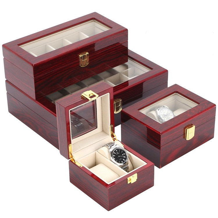 Houten luxe horloge doos horloge opbergdoos