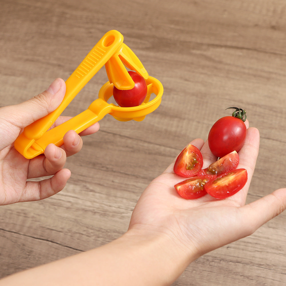 Tomaat Snijder Cutter Druiven Gereedschap Kers Keuken Pizza Fruit Splijter Artefact Kleine Tomaten Accessoires Handmatige Snij Gadget