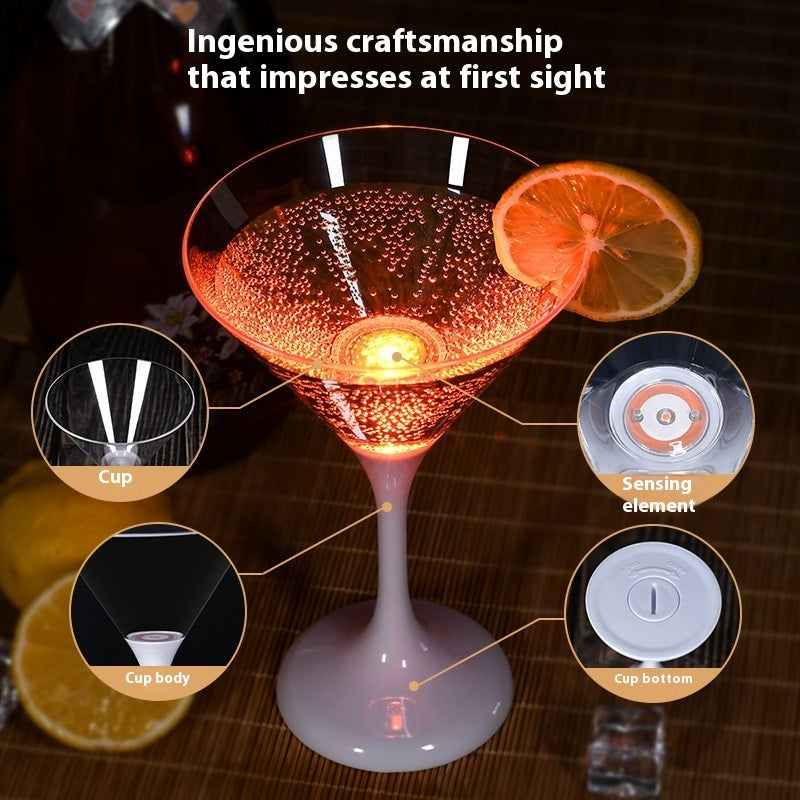 LED beker FDA voedselveilige plastic cocktailglas keuken gadgets