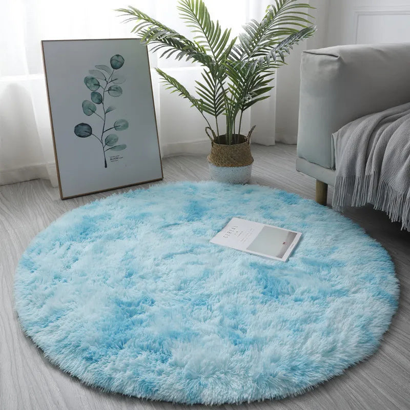 Super Zachte Pluche Ronde Tapijt Mat Fluffy Witte Vloerkleden Voor Woonkamer Thuisdecoratie Slaapkamer Kinderkamer Decoratie Salon Dikke Pool Tapijt