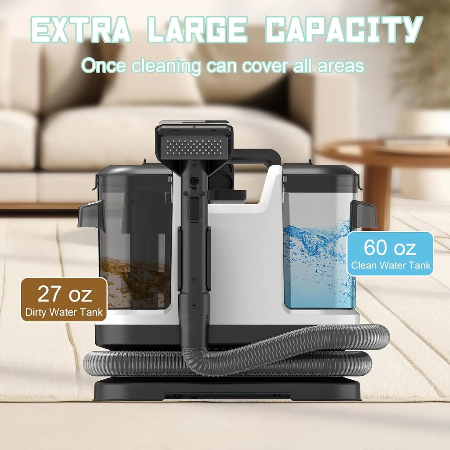 Powerful Stain & Odor Extractor for Carpets & Furniture