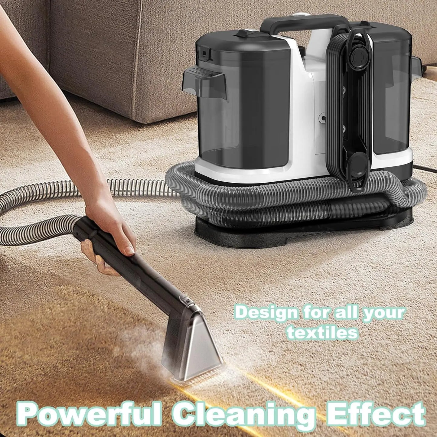 Powerful Stain & Odor Extractor for Carpets & Furniture