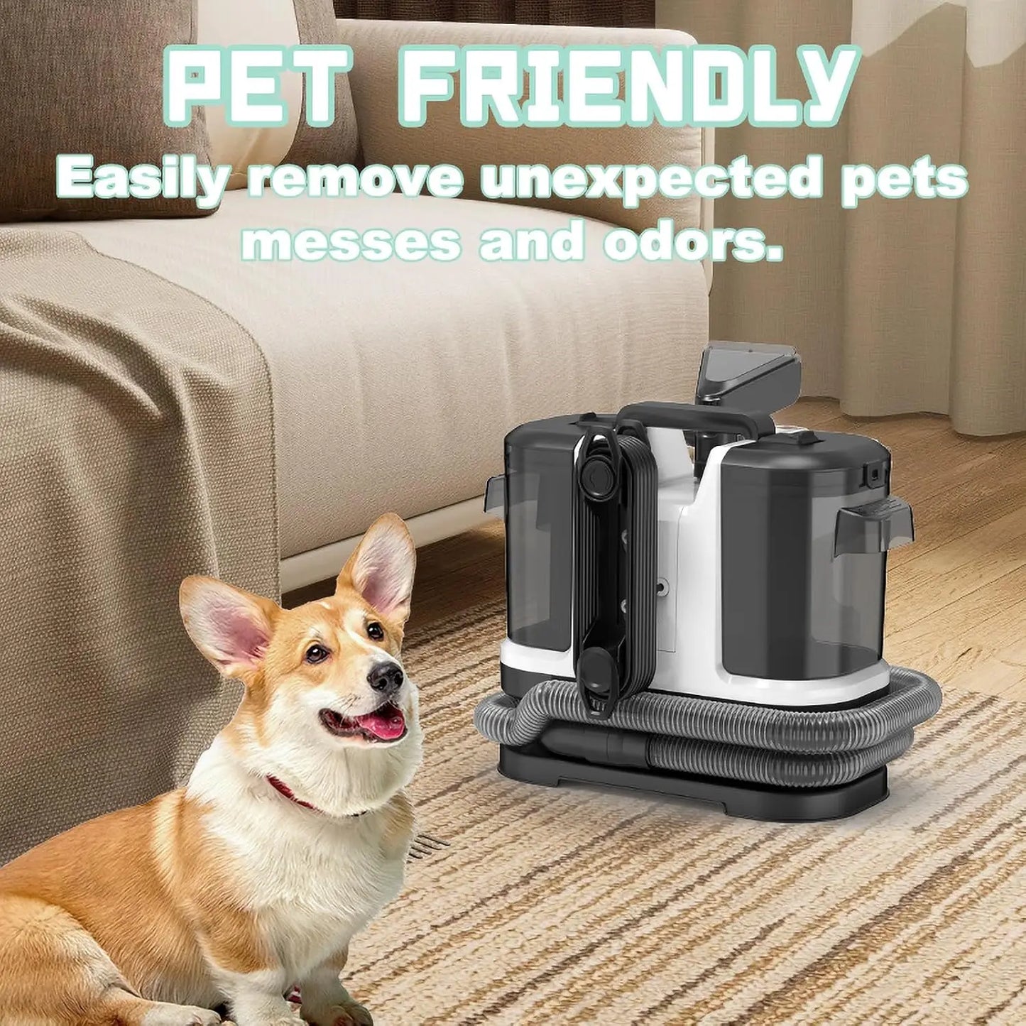 Powerful Stain & Odor Extractor for Carpets & Furniture