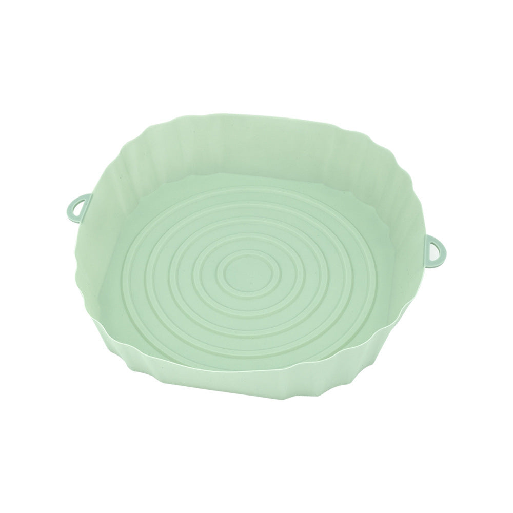 Airfryer Siliconen Mand Siliconen Vorm Airfryer Oven Bakplaat Pizza Gefrituurde Kip Mand Herbruikbare Pan Liner Accessoires