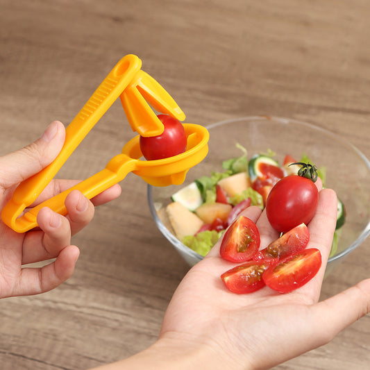 Tomaat Snijder Cutter Druiven Gereedschap Kers Keuken Pizza Fruit Splijter Artefact Kleine Tomaten Accessoires Handmatige Snij Gadget