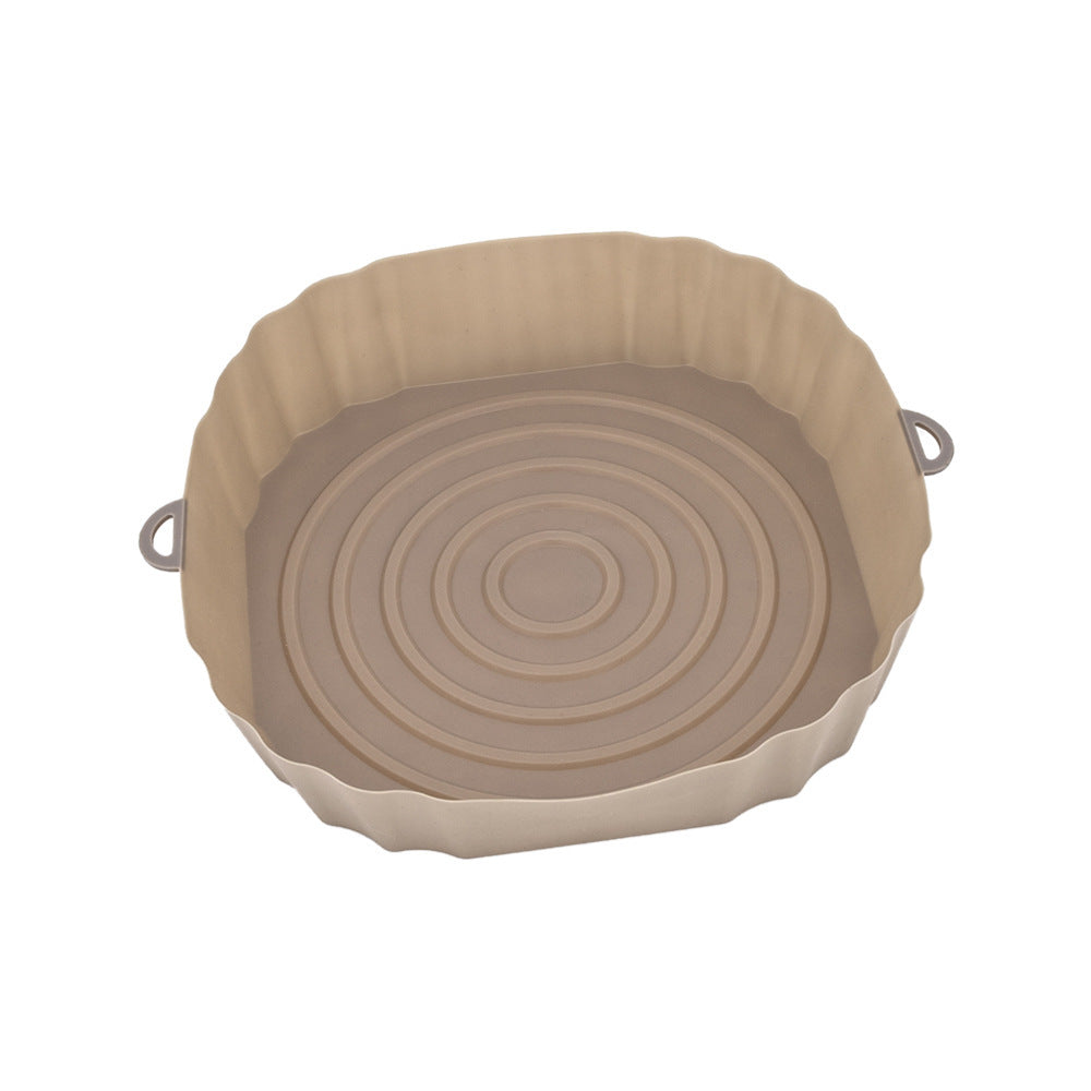 Airfryer Siliconen Mand Siliconen Vorm Airfryer Oven Bakplaat Pizza Gefrituurde Kip Mand Herbruikbare Pan Liner Accessoires