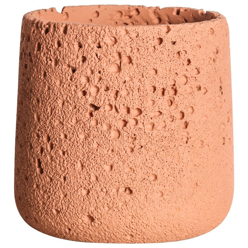 Noordse Cement Bloempot Creatieve Vulkanische Steen Ademend Groen Pot Met Schotel Bloempot