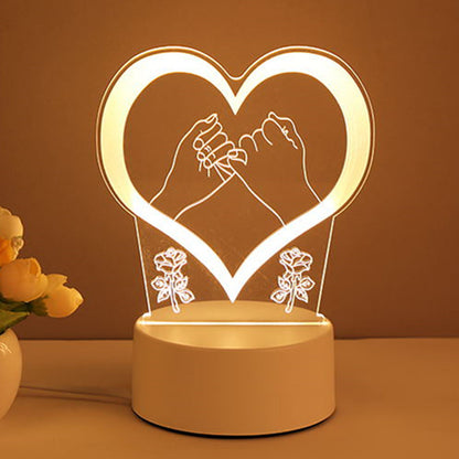 3D Lamp Acryl USB LED Nachtlamp Neon Signaal Lamp Thuisdecoraties Voor Kamerversiering Cadeaus