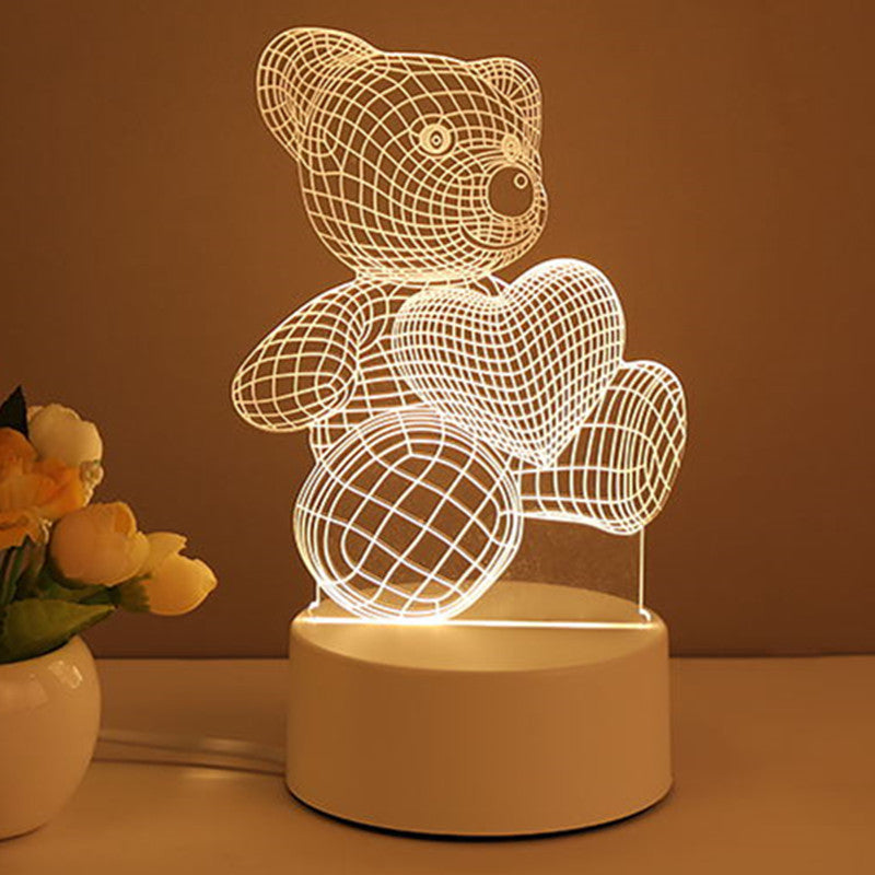 3D Lamp Acryl USB LED Nachtlamp Neon Signaal Lamp Thuisdecoraties Voor Kamerversiering Cadeaus