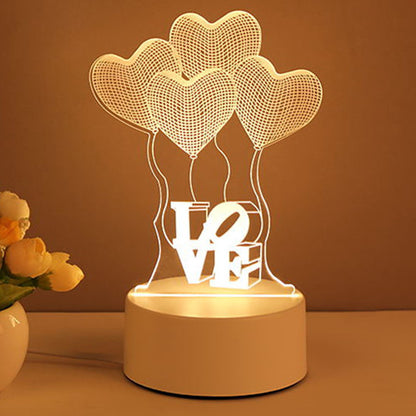 3D Lamp Acryl USB LED Nachtlamp Neon Signaal Lamp Thuisdecoraties Voor Kamerversiering Cadeaus