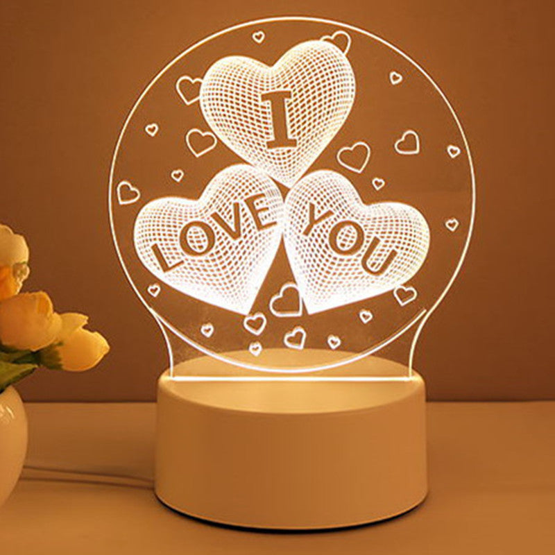 3D Lamp Acryl USB LED Nachtlamp Neon Signaal Lamp Thuisdecoraties Voor Kamerversiering Cadeaus