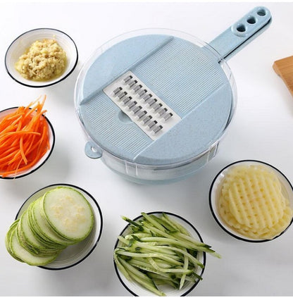 8 In 1 Mandoline Slicer Groentesnijder Aardappel Dunschiller Wortel Ui Rasp Met Zeef Groentensnijder Keuken Accessoires