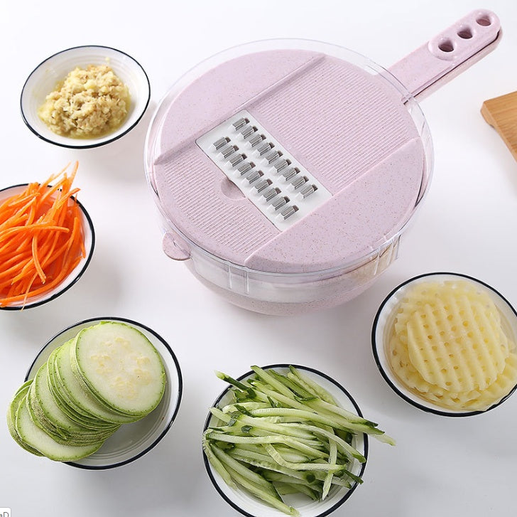 8 In 1 Mandoline Slicer Groentesnijder Aardappel Dunschiller Wortel Ui Rasp Met Zeef Groentensnijder Keuken Accessoires