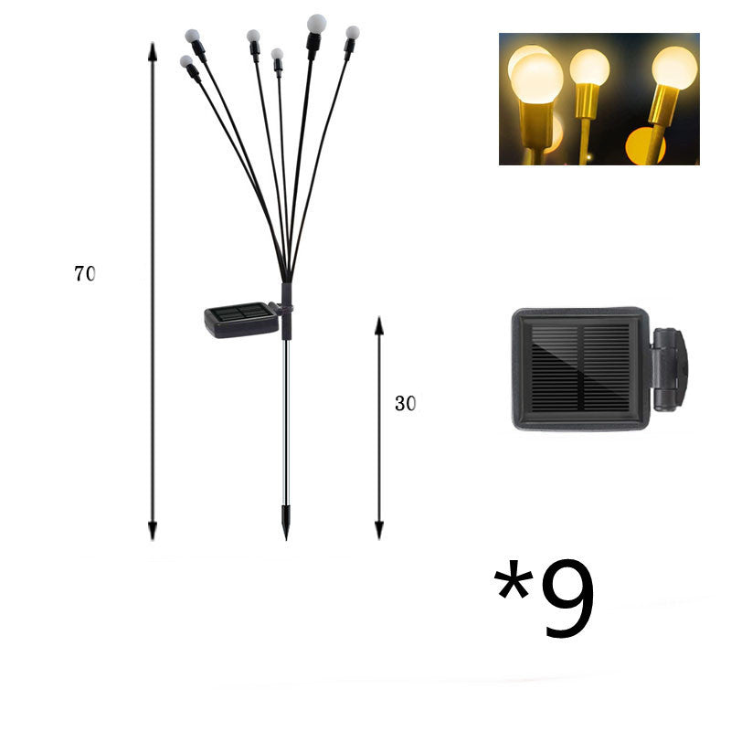 Simulatie Vuurvlieg Solar Licht Buiten Tuin Decoratie Gazon Landschap Lamp Kerst Decor Solar LED Lichten Buiten Tuin Lichten