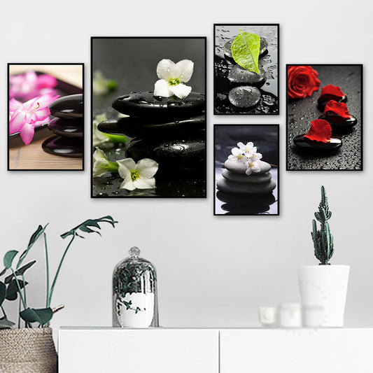 Muurkunstprint Spa Orchidee Poster Muurfoto