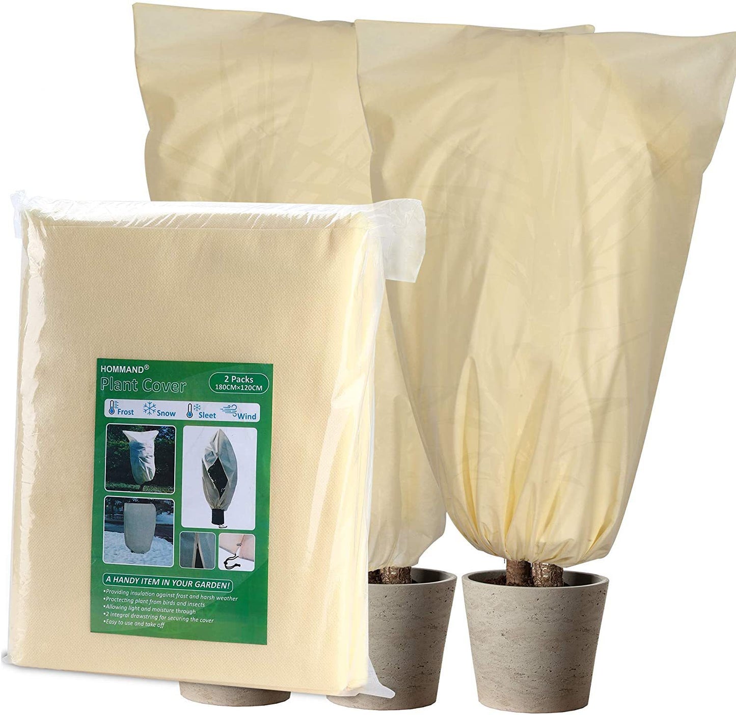 Plantenbedekking Winter Warmtebedekking Boomplant Beschermende Zak Nonwoven Vorstbescherming Voor Tuinplanten Kleine Boom Tegen Koude