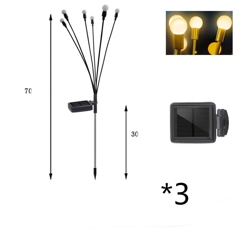 Simulatie Vuurvlieg Solar Licht Buiten Tuin Decoratie Gazon Landschap Lamp Kerst Decor Solar LED Lichten Buiten Tuin Lichten