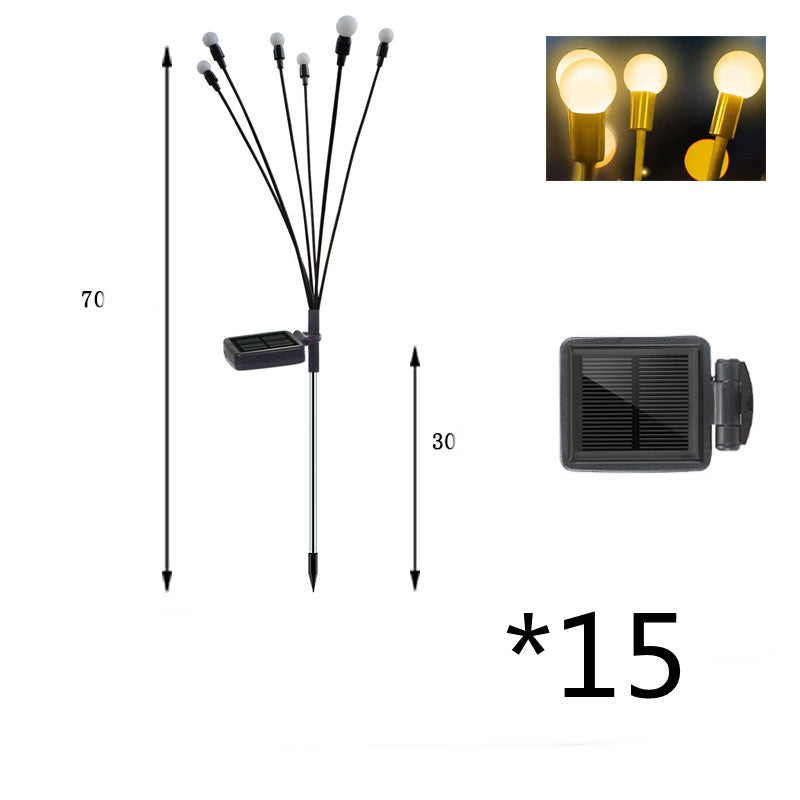 Simulatie Vuurvlieg Solar Licht Buiten Tuin Decoratie Gazon Landschap Lamp Kerst Decor Solar LED Lichten Buiten Tuin Lichten